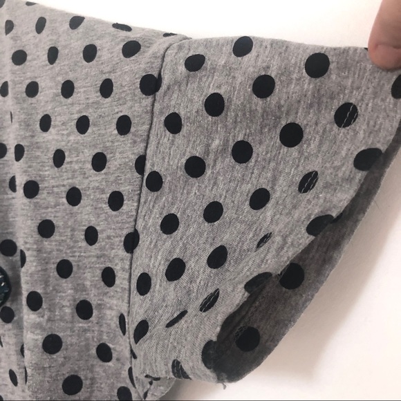 🍒 2/20$ Zara Gray & Black Polka Dot Tee - Picture 11 of 11